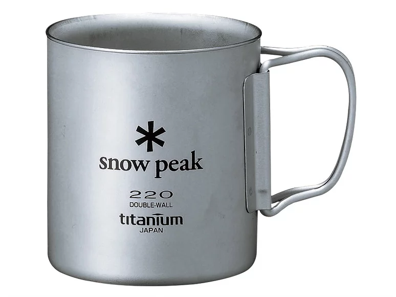 SNOW PEAK TITANIUM DOUBLE WALL CUP 220ML
